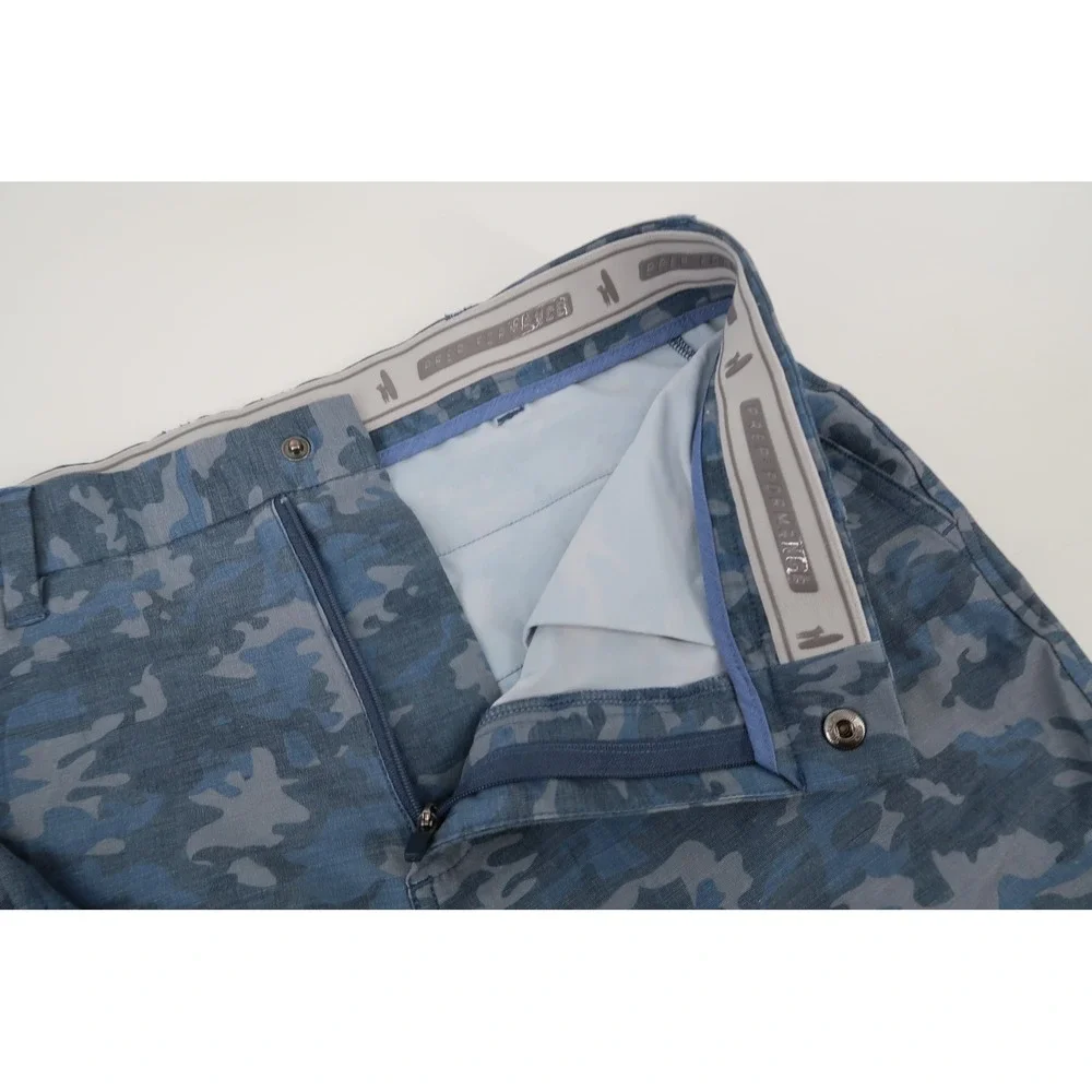johnnie-O Prep-Formance Shorts Mens 32 Blue Camo Golf Performance Casual